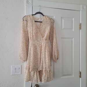 Mini polka dot dress, size L